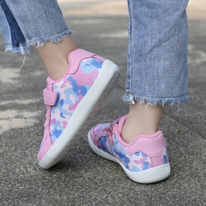 Chaussures pieds nus pour enfant à scratchs, sans lacets, pour garçon et fille, avec embout large, pour l'école, sportives, pour la marche naturelle - Product Image 6