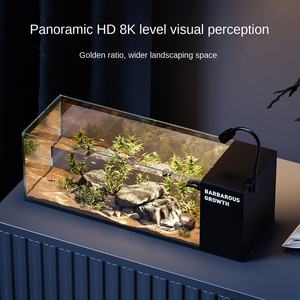 BG-38815 de croissance barbare 2025 nouveau réservoir de flux de bureau filtre latéral en <span class=keywords><strong>verre</strong></span> Ultra-blanc auto-circulation aménagement paysager écologique - Product Image 4