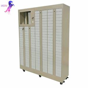 Gabinete de casillero inteligente con lector de tarjetas de Bloqueo Electrónico NFC 160 puertas Base móvil estación de carga de teléfono resistente al óxido impermeable - Product Image 1