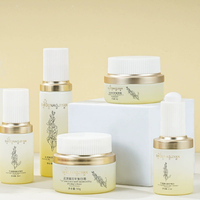 Lujo 40 100 120 ML 30 50 G Vacío Redondo Plata Cosmético Loción facial Crema Botella de vidrio Paquete de tarro con bomba de loción