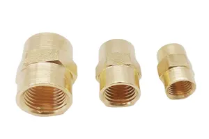 מותאם אישית פליז התאמת Hex ראש צימוד, 1/8 "-1" NPT נקבה פליז אבזרי צנרת