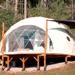 Outdoor Aluminium Waterdichte Glamping Koepel Huis Pvc Cover Geodetische Tent Voor Resort Evenement Feest Bruiloft Hotel Tuin - Product Image 3