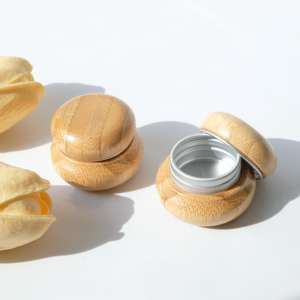 Natural Bamboo Aluminum <strong>Jars</strong> 5g <strong>Small</strong> Cosmetic Container Cream <strong>Jar</strong> - Product Image 5