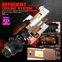 D2R D4R LED Canbus Ampoule 12V 70W Xénon à LED Phare Nouvel État 6000K Température de Couleur Auto Lampe Plug and Play Avec Ventilateur