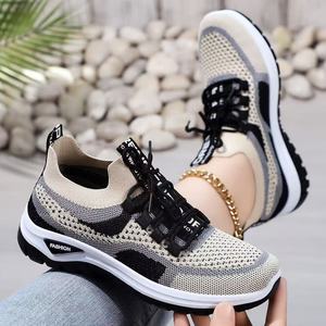 Chaussures de course pour femmes, baskets légères en maille respirante, chaussures de marche antidérapantes, baskets décontractées d'extérieur, semelle EVA - Product Image 3