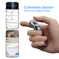 Mouse Inalámbrico con Láser, Presentador con Sensor de Movimiento, Control Remoto Recargable para Presentaciones PPT, Compatible con Laptop, iPhone, Android TV