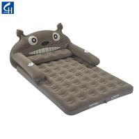 Matelas gonflable portatif de matelas gonflable durable pour l'usage à la maison avec le dossier de carton