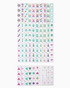 Tuiles de Mahjong américaines à glissement fluide sur tapis de Mahjong de qualité supérieure avec support complet et sac de transport - Product Image 2