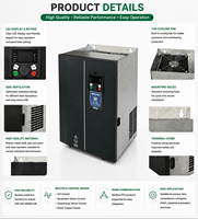 Variateur de fréquence vectoriel AC-DC-AC REETIN A810 à double puissance 45KW-75KW, gamme complète 3Ph 380V pour moteurs et équipements industriels lourds