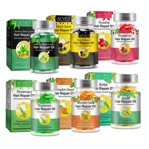 שמן טבעי לתיקון שיער פרטי עליבר קפסולת סרום שיער עם קרטין ומולטי ויטמינים לשיער פגום קרוזי יבש - Product Image 1