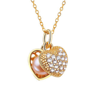 Wholesale <b>Light</b> Luxury Freshwater Pearl Jewelry Geometric Shape <b>Pineapple</b> Style Pendant Necklace Single Collarbone Chain Niche - Product Image 5