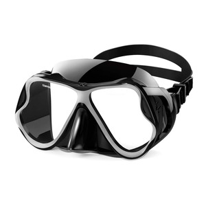 Máscara de Buceo Antivaho, Cristal Templado, Marco de Silicona, Dos Ventanas, Ajuste Universal, Equipo de Natación y Snorkel - Product Image 1