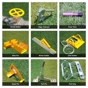 Uland – Kit de 9 outils d'installation pour gazon artificiel en fer, avec coupe-ligne et coupe-cercle pour football (modèle coupe-cercle) - Product Image 2