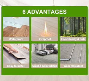 Plancher en vinyle SPC de luxe à chevrons effet marbre avec sous-couche pour zones à fort trafic – Fabricant de premier plan - Product Image 4