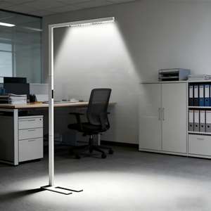<span class=keywords><strong>Lampe</strong></span> <span class=keywords><strong>sur</strong></span> <span class=keywords><strong>pied</strong></span> intelligente pour le travail, éclairage LED à spectre complet, blanc, grande <span class=keywords><strong>lampe</strong></span> de bureau <span class=keywords><strong>sur</strong></span> <span class=keywords><strong>pied</strong></span>, lumière naturelle, métal, pour la maison et le bureau - Product Image 1