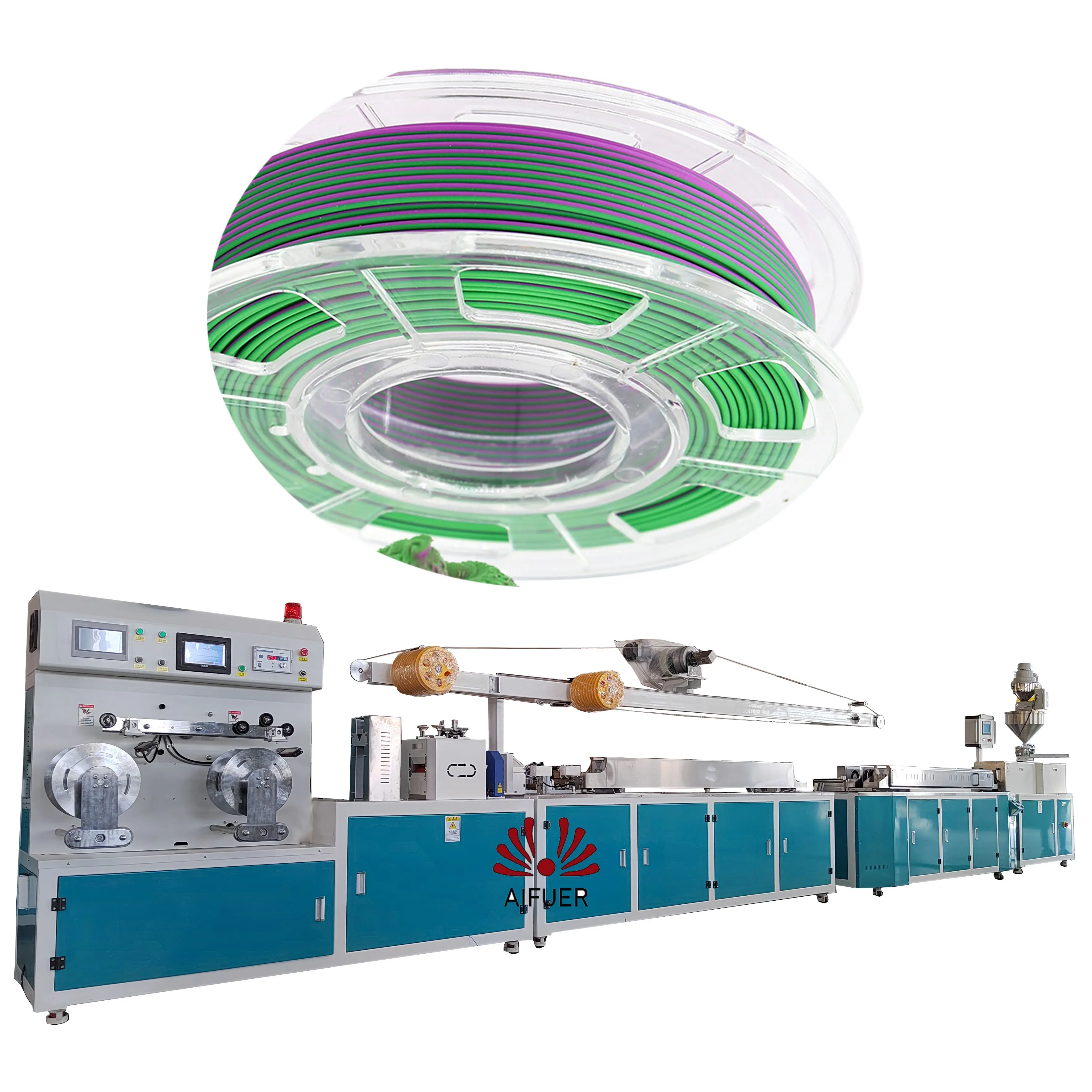 Заводская производственная машина 3D печатная линия экструзии нитей/машина для экструзии нитей