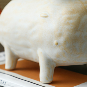 تمثال سيراميك إبداعي مرسوم يدويًا على شكل وحش سماوي طائر من فلورينكو، تحفة فنية عصرية للطاولة والديكور المنزلي - Product Image 6