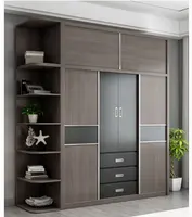 Modern Wooden 4 Door Storage Wardrobe, Bedroom Furniture
