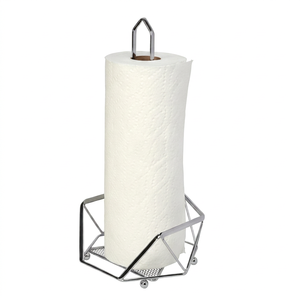 Modern Stainless Steel Hexagon <b>Paper</b> Holder Free Standing <b>Kitchen</b> Towel Dispenser Minimalist Design For <b>Kitchen</b> And Bathroom Use - Product Image 1