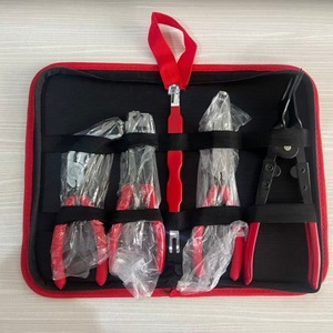 Automotive Repair Pliers Tool Set 5 Piece High Carbon Steel Soft <b>Case</b> Storage Car Maintenance Tools - Product Image 3