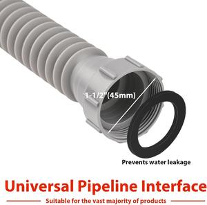 Vente directe usine – Kit de tuyau d'évacuation flexible pour évier de cuisine 1-1/2 po, extensible et anti-fuite - Product Image 4