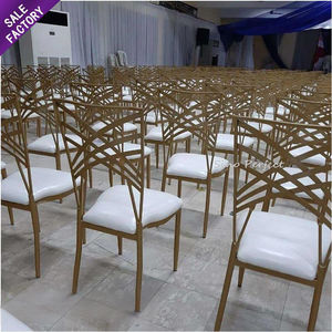 Wholesale Price Stackable Wedding Event Furniture Gold Customize <b>Metal</b> Steel Banquet Chiavari <b>Chairs</b> for Party - Product Image 6
