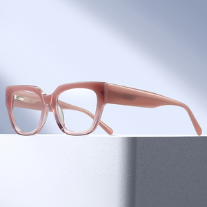 MS 18110 Lunettes de vue pour femme en acétate de qualité supérieure, forme carrée et ronde, branches élégantes et minimalistes, compatibles avec les verres de prescription - Product Image 1