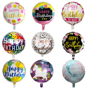 Globo de aluminio sónico redondo para niños, juguete de feliz cumpleaños, 18 pulgadas, nuevo diseño - Product Image 1
