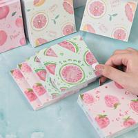 Vente en gros de notes autocollantes avec logo personnalisé bloc-notes rose mignon pour le bureau et l'école bloc-notes fantaisie rose promotionnel
