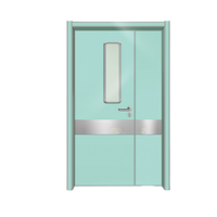 Porte battante antibactérienne sur mesure pour bloc opératoire, porte intérieure hermétique de désinfection sur mesure pour clinique médicale