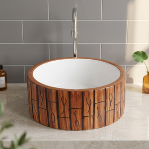 Fregadero de Lavabo de mesa de cerámica pequeña de Venta caliente, artículos sanitarios decorativos de un solo cuenco para Canadá y EE. UU. - Product Image 1