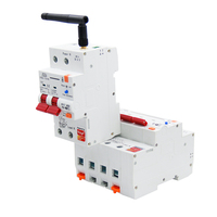 TUYA4PWIFI pengukur energi pintar, Kwh meteran monitor rambut pangkas pencukur dengan pelindung kebocoran 63A Mini 220V Tuya App