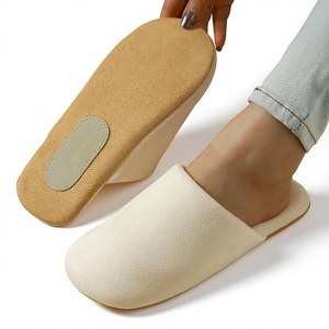 Chaussons japonais en daim de cerf à semelle souple <span class=keywords><strong>et</strong></span> silencieuse, à bout séparé, mi-fermés, pour femmes <span class=keywords><strong>et</strong></span> couples, pour la maison <span class=keywords><strong>et</strong></span> les sols en bois - Product Image 1