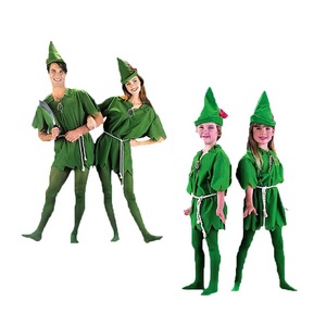 Disfraz Infantil <span class=keywords><strong>de</strong></span> Peter Pan Verde, Disfraz <span class=keywords><strong>de</strong></span> Hada <span class=keywords><strong>Cazadora</strong></span>, Disfraz Familiar para Juego <span class=keywords><strong>de</strong></span> Roles - Product Image 4