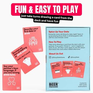 Juego de Cartas Educativo Personalizado para Fiestas de Bebidas para Adultos, Popular entre los Jugadores, Duradero, Ecológico, Portátil para 2 Jugadores - Product Image 2