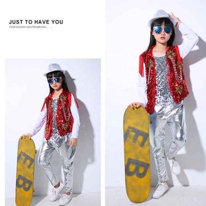Ensemble 3 pièces Boys Ballroom Sequined <span class=keywords><strong>Modern</strong></span> <span class=keywords><strong>Jazz</strong></span> Hip Hop Dance Competition Costumes Kid Performance Stage wear Dancing Outfit - Product Image 4