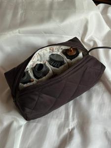 Sac à cosmétiques/trousse à <span class=keywords><strong>maquillage</strong></span> matelassé en coton doux et moelleux, best-seller, élégant, <span class=keywords><strong>kit</strong></span> d'accessoires de coiffure/étui de rangement - Product Image 4