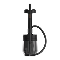 QUASAR Narguilé Noir en Verre Borosilicate de Haute Qualité et Métal, Ensemble Chicha de Luxe, Design Quasar Arguile, Chicha Sheesha