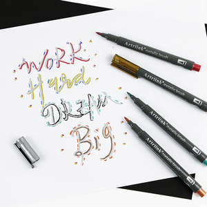 Hot bán 12 màu sắc kim loại đánh dấu kim loại màu bút vải Bút Kim Loại đánh dấu vĩnh viễn bút - Product Image 5