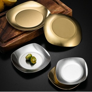 Gran oferta de aperitivos para el hogar, Mini Placa de Metal, elegante y hermosa, Plato decorativo de acero inoxidable para encurtidos, bandeja para servir, plato irrompible - Product Image 3