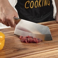 Chinois en gros manche en bois Chef couteaux de cuisine japonais os viande couteau à découper couperet couteau de boucher