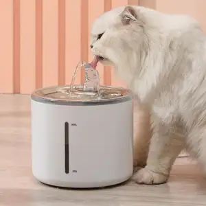 Bol à boire pour chat silencieux Whisper 2.6L bebederos para gatos fontaine pour chat fontaine à eau pour animaux de compagnie avec acier inoxydable et abreuvoir pour chat F