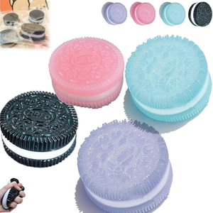 Jouet anti-stress souple Pinch Family Squishy Taba Squishy Ore, jouet souple en forme de sandwich et de biscuit à pincer - Product Image 1