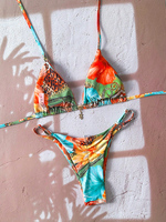 Micro Bikini Femme Maillot de Bain Deux Pièces Léopard Sexy Push-up String Ensembles de Bikinis Tenues de Plage Été 2026