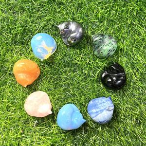 מפעל מחיר טבעי חן סיטונאי קריסטל גילופי שינה חתולי גילופי - Product Image 4