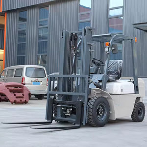 最高級パウストン2トンカウンターバランス式倉庫フォークリフト内燃ディーゼルヘビーデューティー二段/三段マスト - Product Image 3