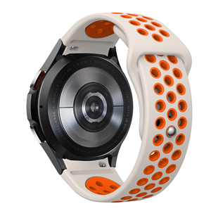 Double couleurs Designer pour <span class=keywords><strong>Samsung</strong></span> Galaxy <span class=keywords><strong>Watch</strong></span> 4 <span class=keywords><strong>5</strong></span> 6 7 Series Universal 20mm Sport Smart Silicone <span class=keywords><strong>Watch</strong></span> Wristband Bracelet Belt - Product Image 4