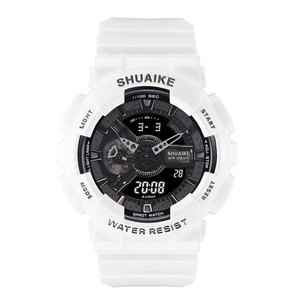 Montre-bracelet sport analogique-numérique de luxe en quartz pour homme, grande taille, tendance, double affichage, résistante à l'eau - Product Image 4