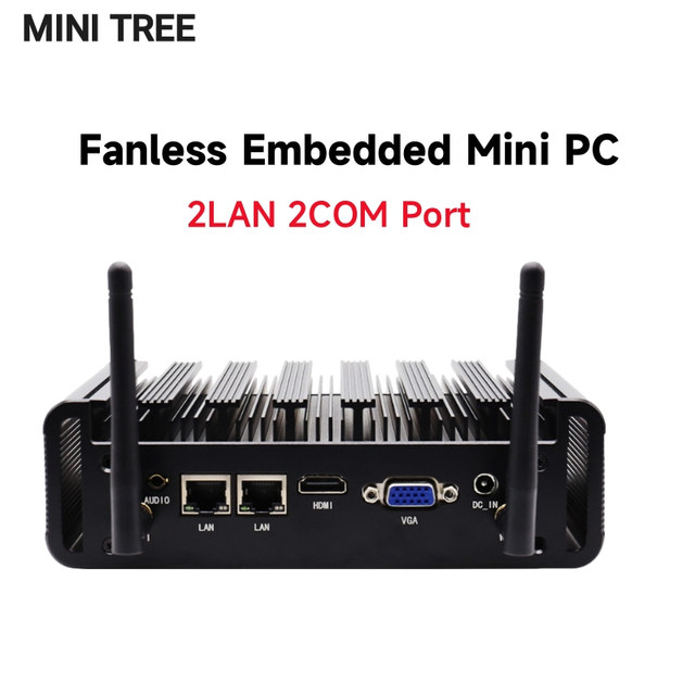 Fanless NUC Mini PC Core I7 4500U I5 4200U I3 4005U 4th Gen 2 LAN HD VGA Barebone HTPC 300M Wifi Office Industrial Computer