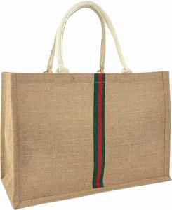 Sac de plage tissé multifonctionnel personnalisé, écologique et naturel, grand sac à main de créateur en jute de luxe, sac à bandoulière multifonctionnel - Product Image 1